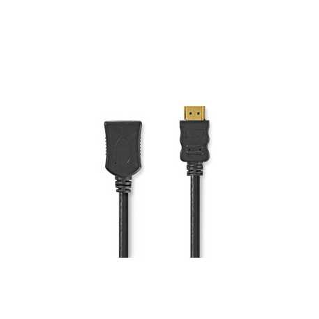 High Speed ​​HDMI™-Kabel met Ethernet | HDMI™ Connector | HDMI™ Output | 4K@60Hz | ARC | 10.2 Gbps | 2.00 m | Rond | PVC | Zwart