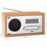 DABMAN 30 Mobiele DAB+ / FM-radio Hout