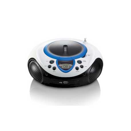 Draagbare FM-radio CD- en USB-speler Blauw