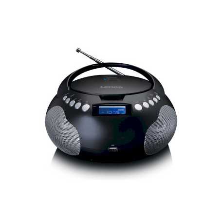 Draagbare radio CD/MP3 met USB en Bluetooth Zwart