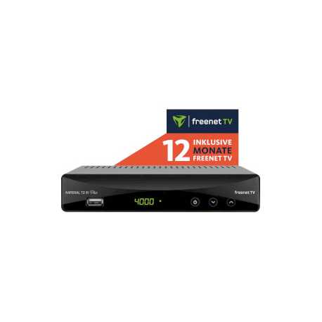 T2 IR plus DVB-T2 ontvanger (incl. 12 maanden freenet TV)