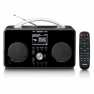 Internet DAB+/FM-radio met Bluetooth-afstandsbediening en oplaadbare batterij