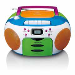 Draagbare radio met CD en cassette Kids Multi Colour